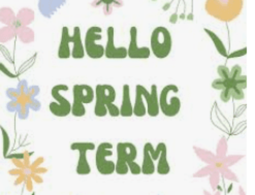 Welcome Back Spring 1 Letter