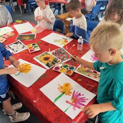 Year 2 Wild Flower Painting