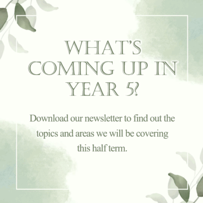 Welcome to Year 5!