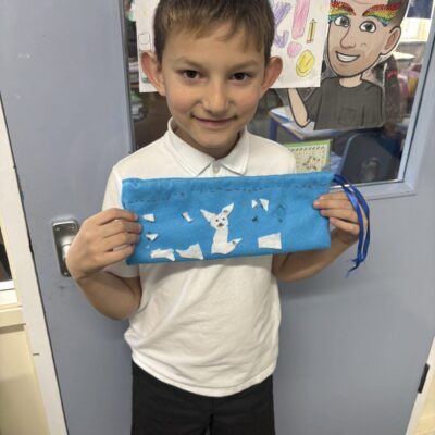 Year 3 Drawstring bags